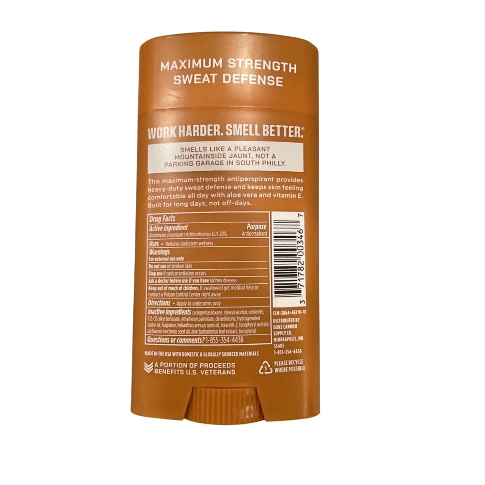 Duke Cannon Trench Warfare Sawtooth Antiperspirant Deodorant Alpine AirCedarwood